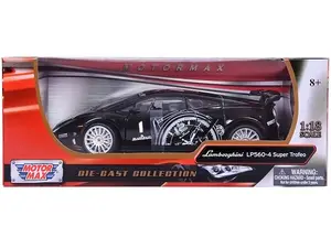 Lamborghini Gallardo LP560-4 Super Trofeo Black 1/18 Diecast Model Car by Motormax