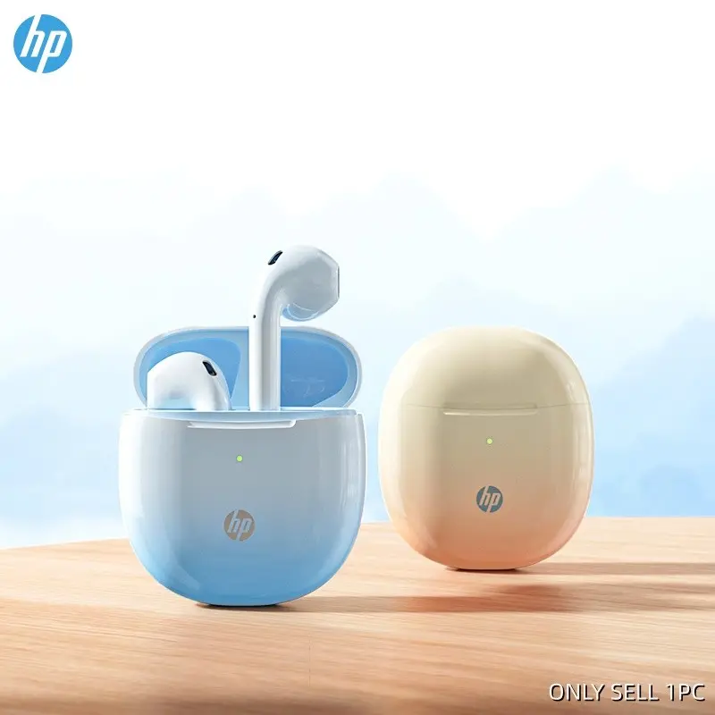 Hp Wireless Noise Cancellation Bluetooth-compatible Earbuds, Wireless Earphones, Waterproof Long Battery Life, Auto Pairing 6.0, Touch Control, Dual Stereo In-Ear, Sports & Daily Use, Headset