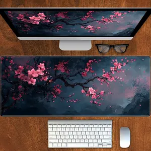 “Viral Dark Pink Cherry Blossom Mouse Pad | Mystic Flower Desk Mat | Oversized Non-Slip Office/Gaming Pad | Elegant Moody Aesthetic Decor | Smooth Surface for Daily Use | Trendy Vibe Desk Setup 2026 #FYP #DeskGoals #DarkCherryBlossomVibes #ElegantDesk”