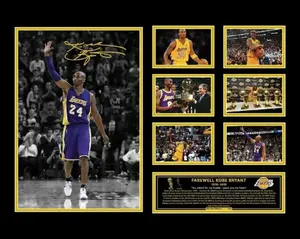 Kobe Bryant 1978-2020 Signed Limited Edition POSTER PRINT UNFRAMED Memorabilia