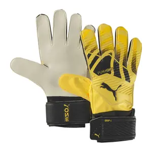PUMA Mens One Grip 4 Rc Goalkeeper Gloves Soccer Cleats  - Yellow