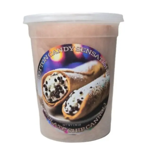 Chocolate Chip Cannoli Gourmet Cotton Candy - Cotton Candy Sensations 200+ Flavors