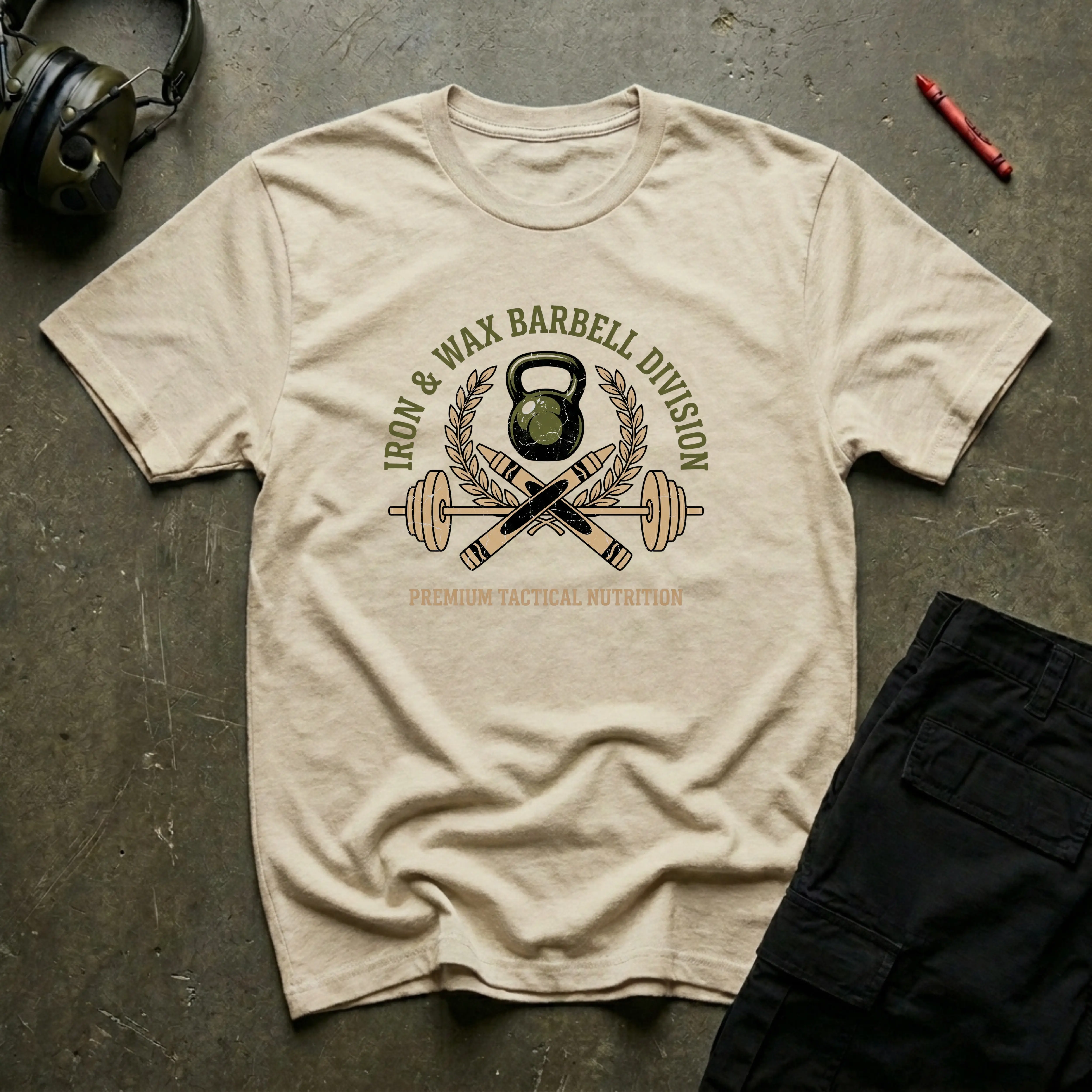 Iron & Wax Barbell Division - Premium T-Shirt