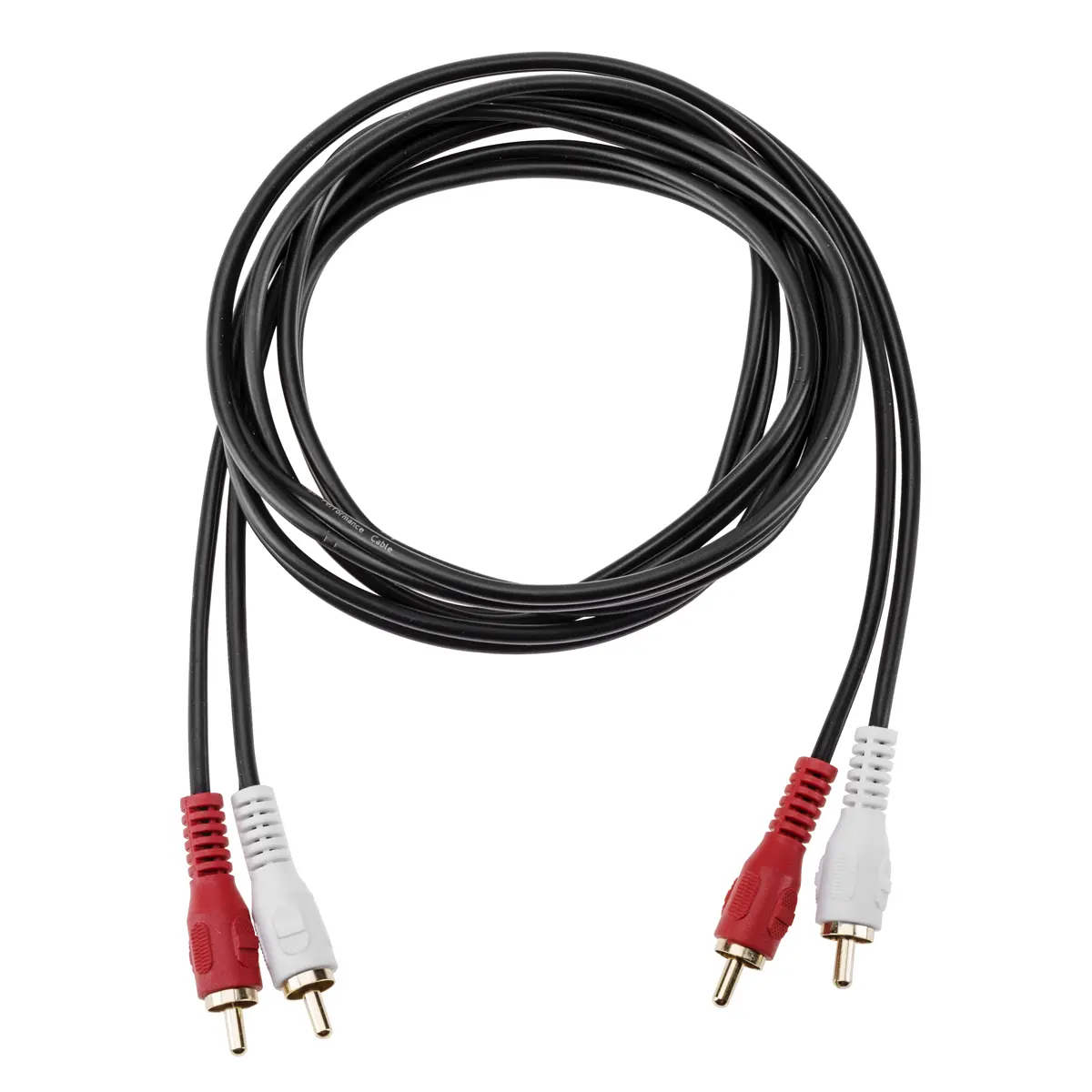 H&A Dual-Ends 2 RCA Male-to-Male Stereo Audio Connection Cable - 6ft Durable Copper Wire, Noise-Reducing Grip, Plug-and-Play Accessories for Home Electronics Devices