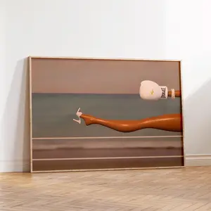 Leg & Boxing Glove Print | Luxury Dorm Decor | Trendy Aesthetic Art . Vintage Poster. Home Décor for Living Room and Bedroom, No Frame