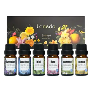 6-piece set of premium floral aromatherapy essential oils! Containing 6 scents such as lavender, lemon and mint, it has a long-lasting fragrance and is extremely durable. It's a perfect gift for both men and women on Christmas and Valentine's Day!