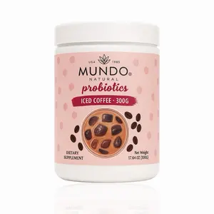 Mundo Natural Probiotics Iced Coffee 300g | Café con Probióticos y Prebióticos Beverage