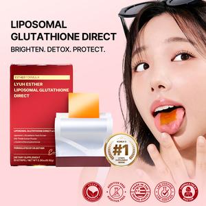 ESTHER FORMULA Liposomal Glutathione Direct (284mg*30strips) Glutathione Strips, Korean Beauty Supplement Made in USA for antioxidant, Skin Tone Care, K-Beauty, Inner Beauty Healthcare Fitness beauty film