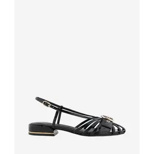 Farrah Patent Caged In Buckle Sandal
