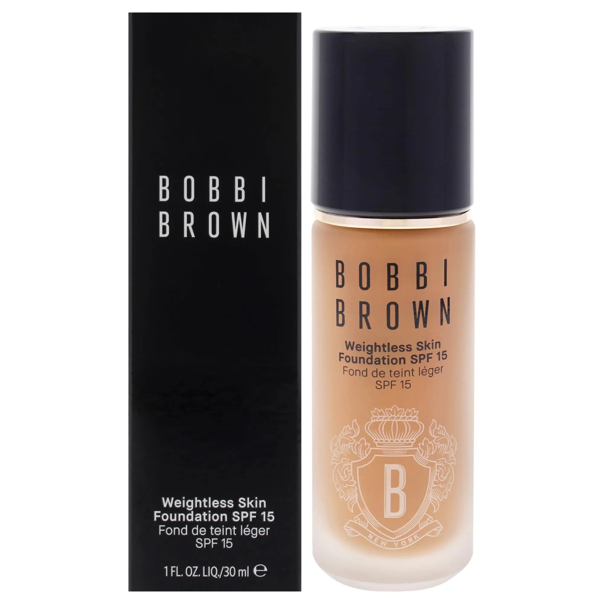 Bobbi Brown Women's Weightless Flawless Skin Cosmetic Foundation - SPF 15 Sun Protection, W-086 Warm Almond, 1 oz Daily Makeup, Natural Look