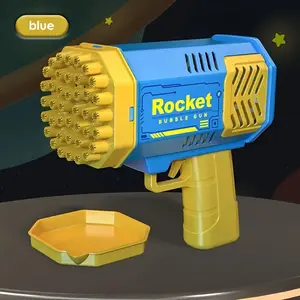 40 Hole Portable Bubble Machine Kids Handheld Gatling Bubble Toy, Outdoor Entertainment Device, Perfect Gift for Children, Durable and Safe Design