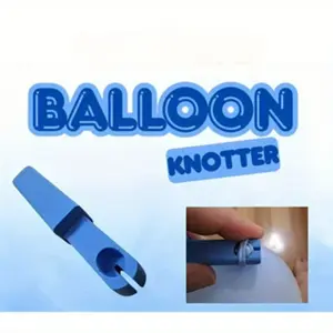 Balloon Knotter Tool | Tie Balloons Easily – Great for Kids, Adults, and Party Setups | Balloon Tying Helper for Latex Balloons (White) Balloon Tying Kit Balloon Party Supplies