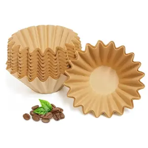 50 Sheets Coffee Filters, Unbleached Filter Paper for Mini Espresso Machines & Small Brewers, Single Serve Coffee Maker Accessories