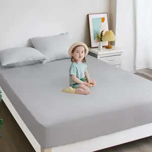 Queen Fitted Sheet, Queen Bedding Fitted Sheets with Deep up to 13", Bottom Sheet, Stain Resistant Bed Sheets, Wrinkle Free & Machine Washble, Gray