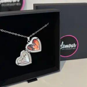 Steel heart locket