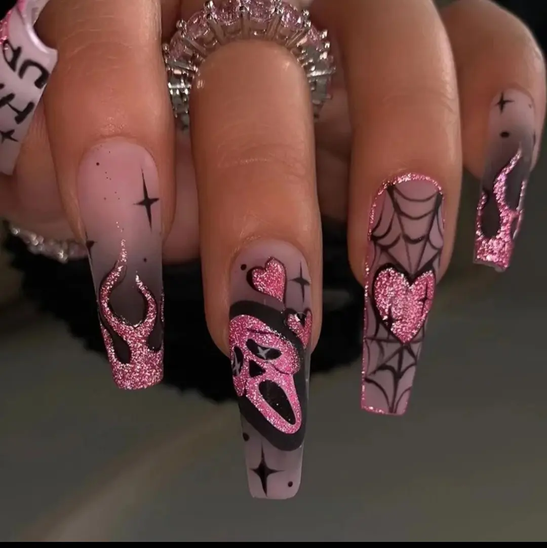 Ghost Face Halloween Press on Nails for Perfect Nail Art - Nail Care