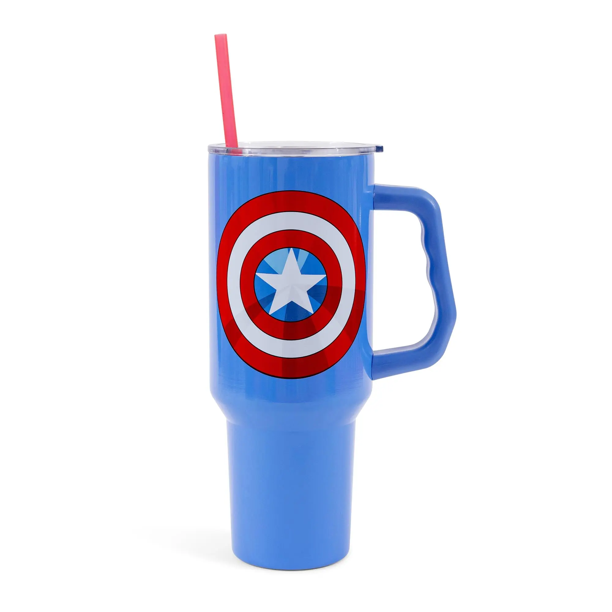 Marvel Comics Captain America 40-Ounce Stainless Steel Tumbler With Handle