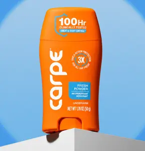 Carpe Deodorant Antiperspirant - 100Hr Clinically Tested Sweat & Odor Control - No Baking Soda, Parabens, or Phthalates - Reduce Odor Causing Bacteria - Nourishes Skin
