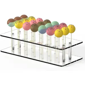 Cake Pop Stand for Drying, 21 Hole Lollipop Stand and Cake Pop Holder Stand,  Cake Pop Resting Tray and Lollipop Holder Stand, Cake Pop Display for Various Party Activities