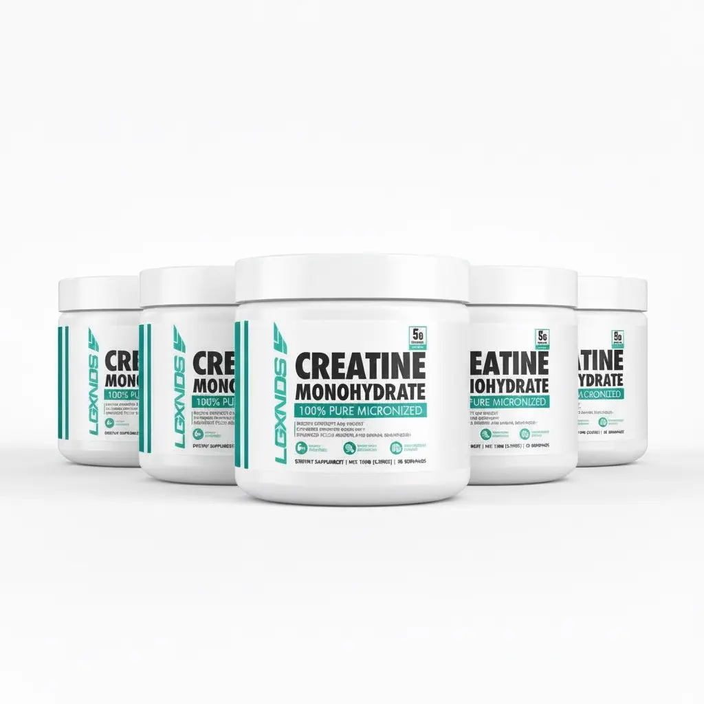 LGXNDS 5 Pack | Micronized Creatine Monohydrate | 5g Per Serving 30 Servings Per Tub | Unflavored Best Value Bulk Supply