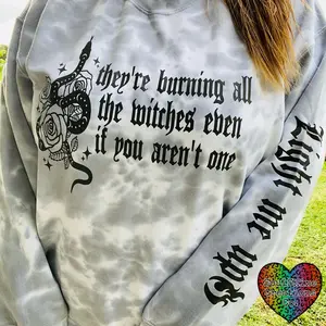 Burning the Witches Tie Dye Sweater