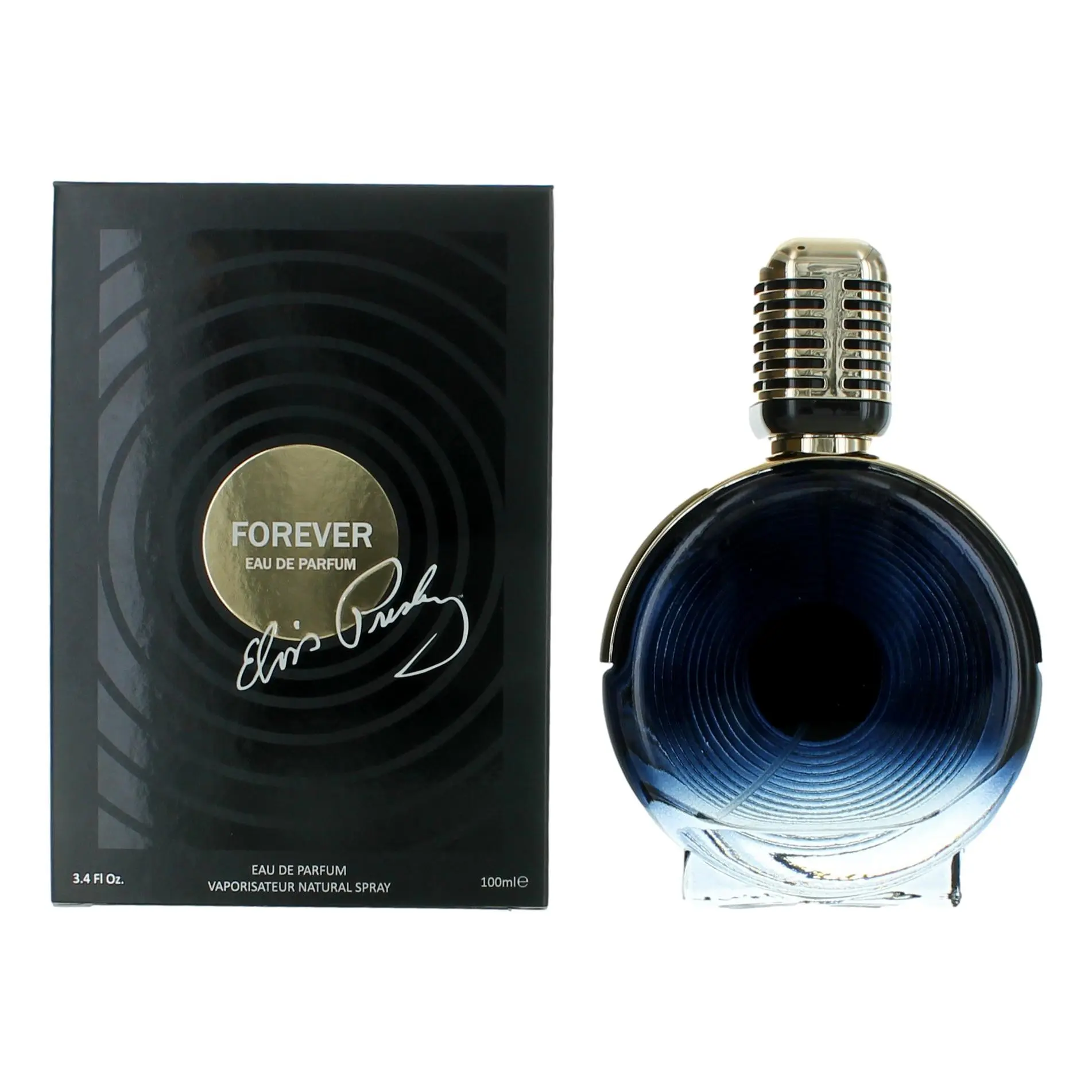 Forever for Her by Elvis Presley Female Use 3.4oz EDP Spray - Women's Energizing Fresh Floral Raspberry Blush Fragrance, 3.4 fl oz Spray Bottle for Skin Application