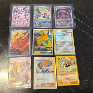 Pokemon Trading Card Collection Featuring Pikachu Charizard and Other Collectible Cards