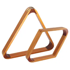 2-Tone Solid Wood Billiard Pool 8-Ball Triangle & 9-Ball Diamond Pool Ball Racks