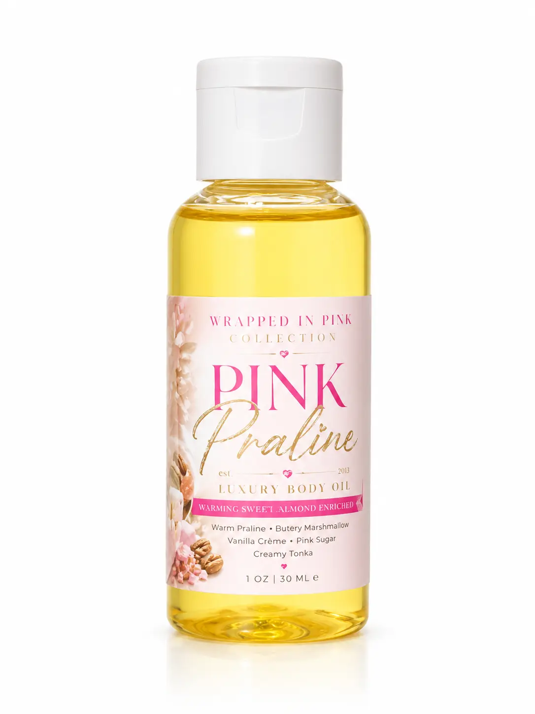 Pink Praline Luxury Dry body oil Travel Size
