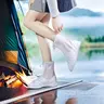 Reusable Waterproof Rain Boot Covers with Rain Protection - Non-Slip, Indoor Home Care Shoe Covers for Women, Men, S(35-36), M(37-38), Daily, Multi-Size