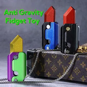 Anti Gravity Fidget Toy Funny Metal Carrot Knife Fidget Toys for Kids & Adults Stress Reducing Toy EDC