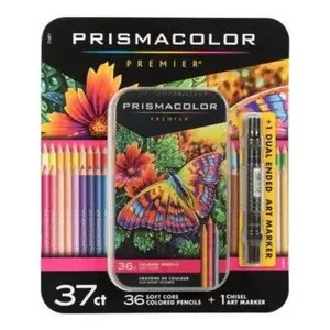 Prismacolor premier soft core colored pencils, assorted colors, 36ct.