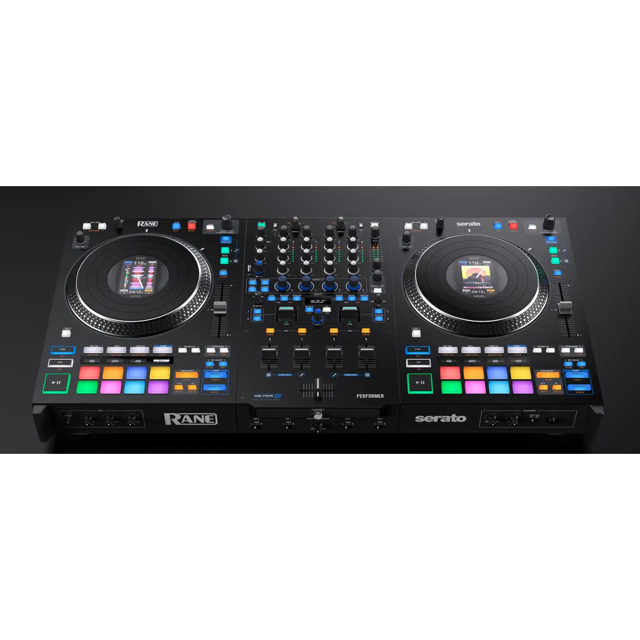 RANE PERFORMER Advanced 4-Channel Motorized DJ Controller Black