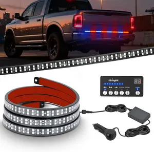Nilight 49-Inch Strobe LED Light Strips with Controller, 288-LED Flashing Safety Rear Window Tailgate Lights for Truck, Trailer, Construction Vehicles, Led Lights