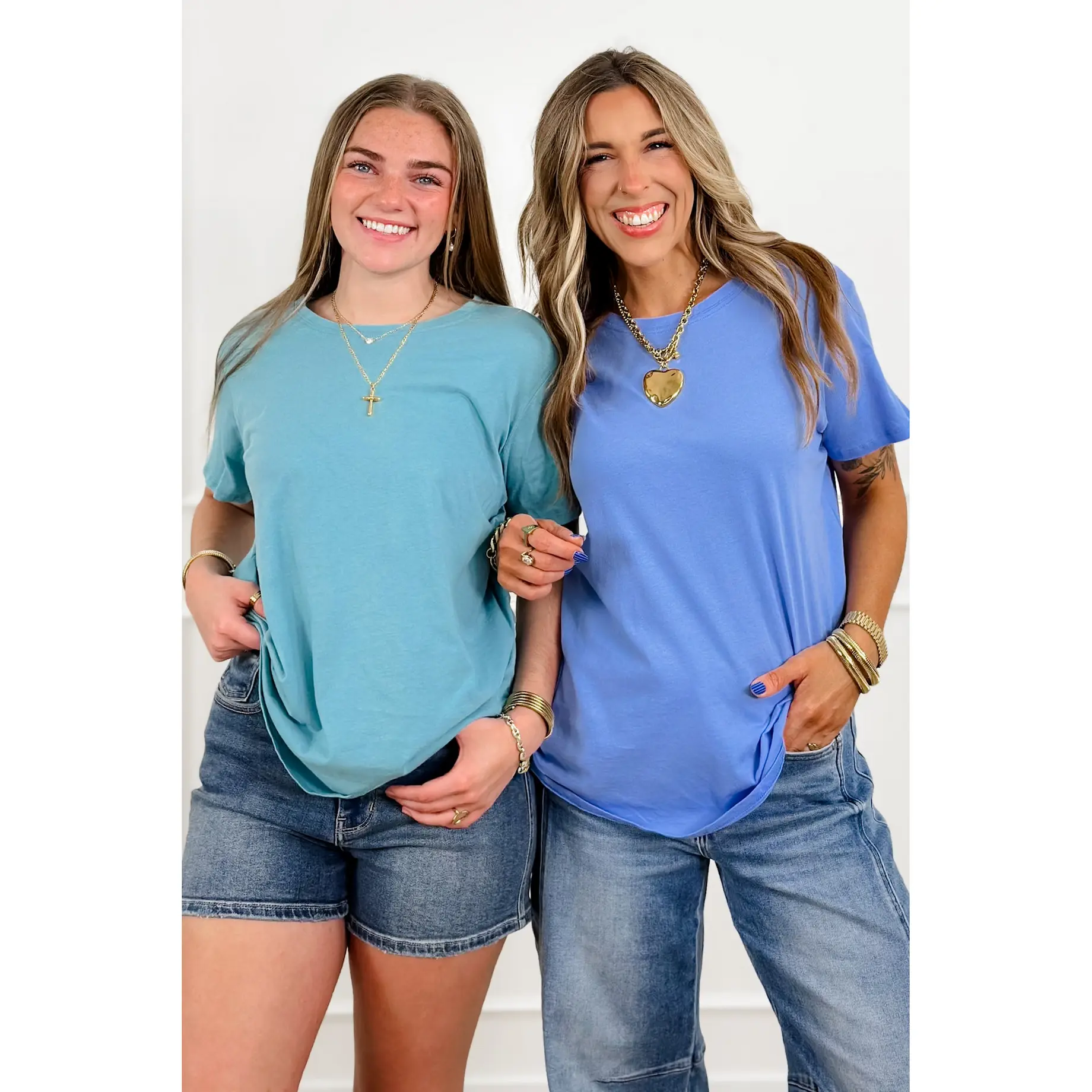 Door Buster! Plus/Reg Zenana Cotton Round Neck Tee