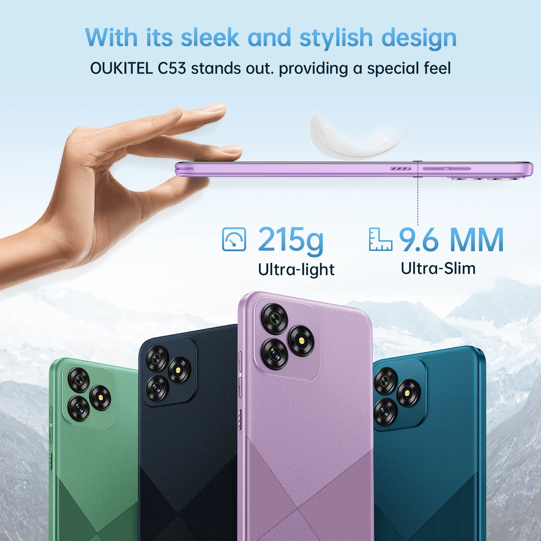 OUKITEL C53 Smartphone - 8GB + 64GB / 1TB - Octa Core 6.6