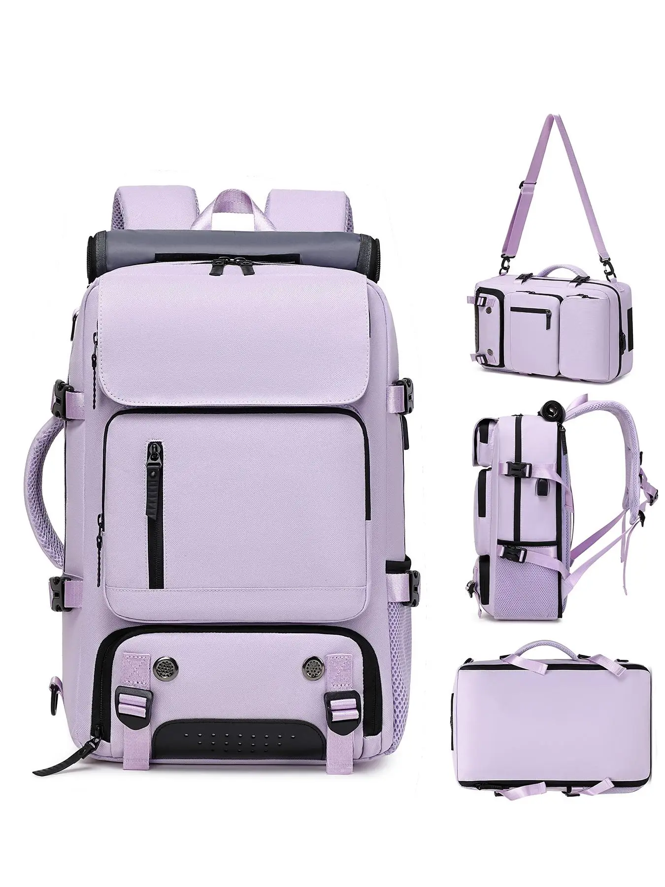 Large Capacity Backpack, Multi-functional Business Travel Backpack with Shoes Compartment & Usb Charging Port, Lightweight Daily Backpack for Women &