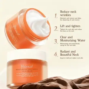 Hicold Moisturizing & Firming Neck Cream - Wrinkle Reducer & Hydrator for Youthful Look, Lightweight & Moisturizing, Daily Use, 50g, Anti-Wrinkle Peptides, Natural Plant Extracts, Deep Hydration, Smooth & Radiant Skin