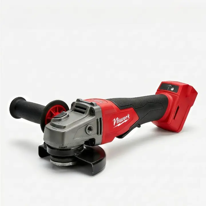 NiuWork High Power 4-1/2" Cordless Angle Grinder, Compatible with M18 Batteries, Smooth Cutting for Metal, Rust-Resistant Build