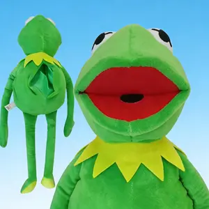 New Green Frog Cartoon Hand Puppet Plush Toy, Cute Adorable Frog Plush Hand Puppet Doll, Creative Frog Plush Doll, Creative Birthday Gift Plush Doll Couple Frog, Holiday Gift and Souvenir for Girls, Thanksgiving Halloween Christmas Gift Birthday Gift