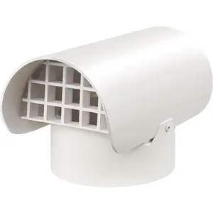 Radon Vent Cap for 3" Schedule 40, 3 inch PVC Vent Cap for Radon Fan Pipe/Flue Pipe/Roof Pipe, Radon Vent Cover Exhaust Vent Cap, Stop Rain Snow Leaves, Protect Radon Fan Motor&PVC Pipe