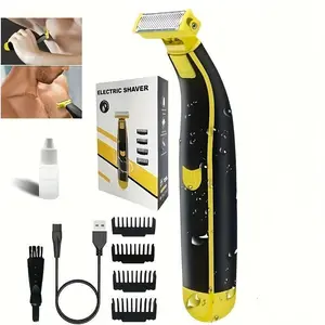 Multifunctional Electric Shaver, Cordless Waterproof Shaver, Floating Head Design, USB Rechargeable & Quick Charge, Cordless Portable Ideal for Home Use & Travel, High Value