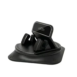 Car Dashboard Phone Holder, 360° Rotating Phone Mount with One-Hand Adjustment