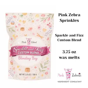 3.75 oz Bag Pink Zebra CREATE YOUR OWN BLEND LIVE Soy Wax Melts Fragrance Sprinkles Clean-Burning Long-Lasting Soy Wax Made in the USA Aroma Scented wax melts