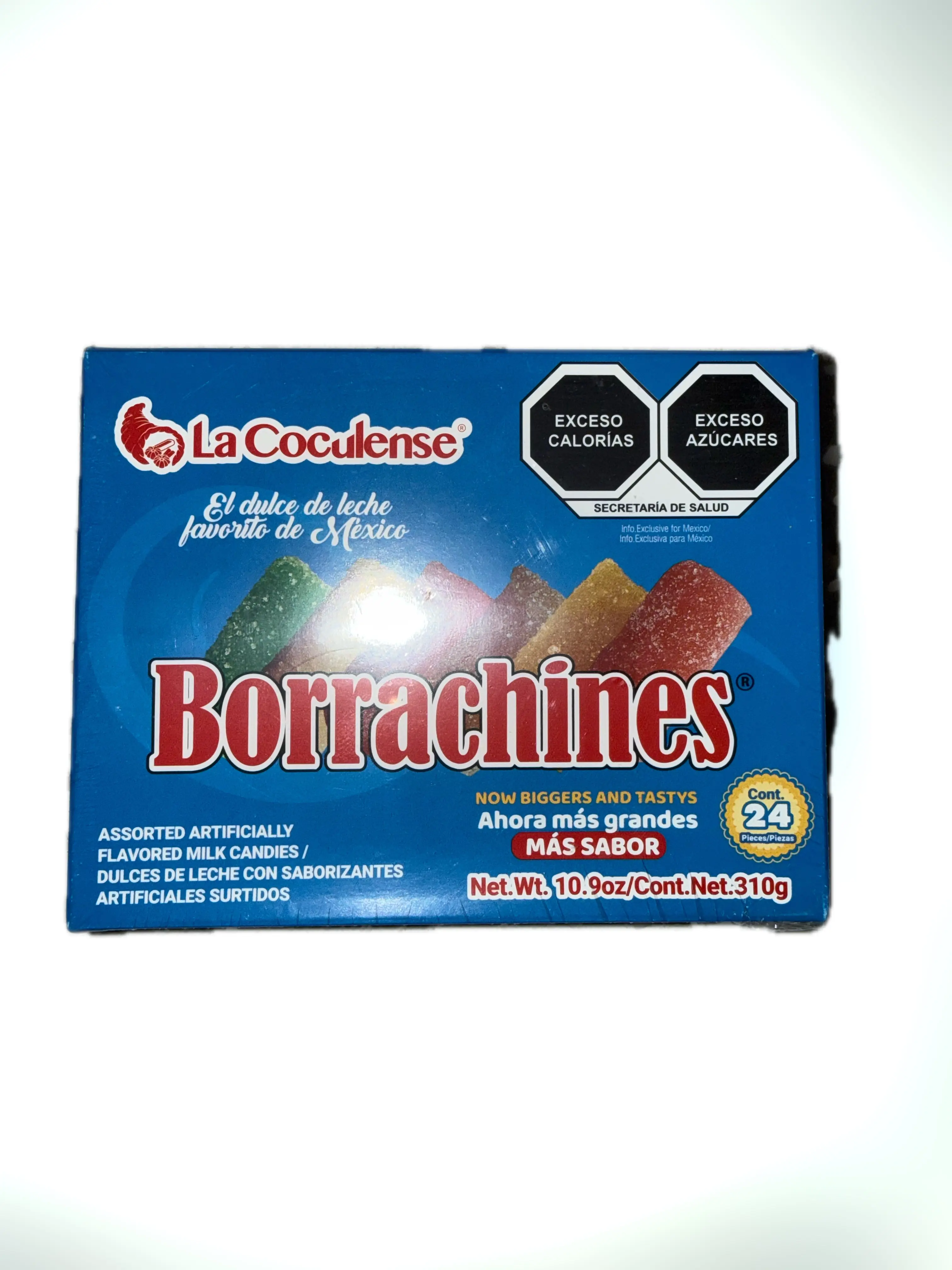 Borrachines La Coculense 24 piezas, 310 g | Borrachines La Coculense Assorted Flavored Milk Candies 24 Pieces, 10.9 oz (310 g) – Mexican Candy