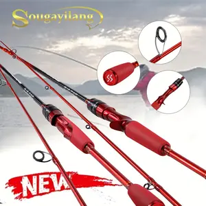 6ft Ultra-Lightweight Carbon Fiber Fishing Rod - Sensitive Spinning/Casting Lure Rod for Bass, Pike, and Trout Fishing - Durable, Portable, and Easy to Assemble