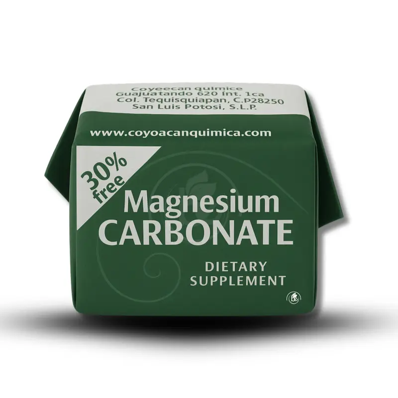 Coyoacan Quimica Magnesium Carbonate 7g Dietary Supplement 100% Natural Vegan Gluten Free Food Grade Powder for Digestive Support Made in Mexico