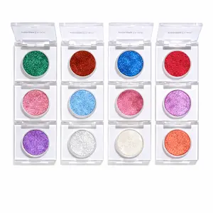 Multi-chrome Single Eyeshadow Vegan Talc Free Cruelty Free Makeup 7 Shades  And Glitter Cosmetic