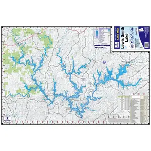 Lewis Smith Lake Waterproof Map