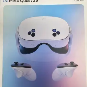 Meta Quest S3 VR Headset with Controllers for Immersive Gaming and Entertainment Experience